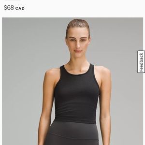 Lululemon Training Ebb to Street Cropped Racerback Tank